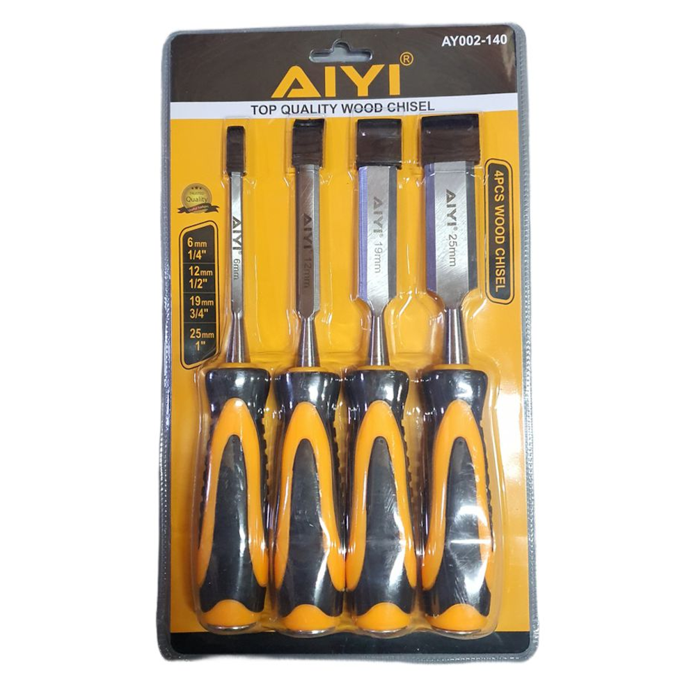 4 Piece Wood Chisel Set - Craftsmanship Tools for Precision
